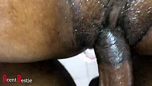Wanna see this african babe's pussy get fucked up close?!