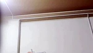 daddy cums twice on video call with sexy asian mommy's wet pussy