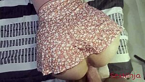stepmom rides my cock teaching perfect pull out from her tight milf pussy