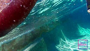 underwater pool pussy lick fest nina rivera sully savage ebony heat