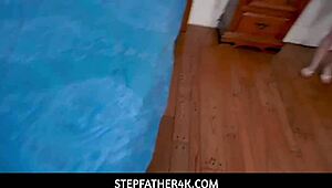 British Stepdaughter Darcie Belle Takes Stepdad Doggy POV