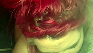 i strip naked for this redhead hooker in truck backseat, deepthroat his cock and swallow every drop of cum