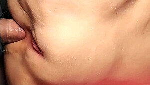 SHAVED FAT PUSSY TAKES DOUBLE ANAL TOYS AND HANDJOBS CLOSE-UP