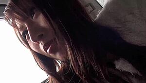 big natural saggy tits japanese milf cougar teases boy into uncensored rough backseat car creampie fuck