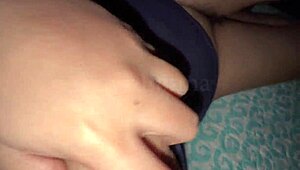 Chubby desi bhabi flaunts natural big tits and juicy hairy pussy solo