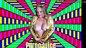 Titties Bouncing Wild as Victoria Peaks Dances Disco with Boobs Out!