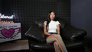 petite latina teen bound taped gagged for group blowjob doggystyle pounding