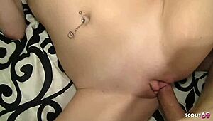 Petite Blonde Short Hair Teen Chats Pickup with Older Guy