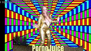 Titties Bouncing Wild as Victoria Peaks Dances Disco with Boobs Out!