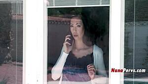 55yo Step Nana Kaya Knight Seduces 18yo Step Grandson David Lee