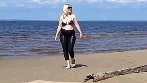 wanna see this big leather ass strut the beach?