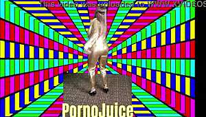 Titties Bouncing Wild as Victoria Peaks Dances Disco with Boobs Out!