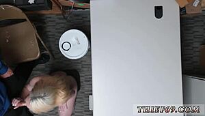 petite blonde thief endures intense first police group session