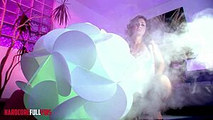 Two Lingerie Beauties Finger Pussy Swap Cum with Watching Friend