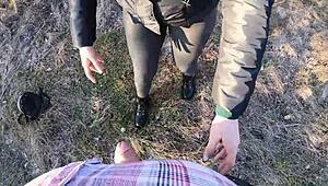 wanna risk outdoor fun like this milf compilation swallowing loads? preview 3