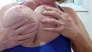 Sexy Fat Blonde Milf Bbw Plays Solo With Her Huge Natural Tits Out!
