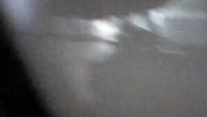 Spycam catches vietnamese guy stroking huge cock in toilet trailer