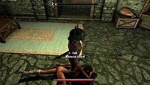 Kiana's breaking all the rules getting punished hard in the garage jail game