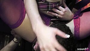 Rough foursome pounds two big tits sluts with monster cocks