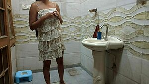 Desi stepdad punishes smoking young stepdaughter with rough outdoor fuck