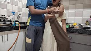 Desi College Girl Reunites Intimately with Stepbrother in Kitchen