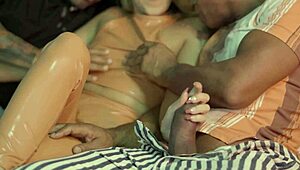 content creator wife calls two hung black bulls for interracial double anal penetration on her huge tits big ass