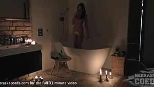 Rebeka Razorless Shaves Pussy Then Glass Dildo Smashes Her To Orgasm