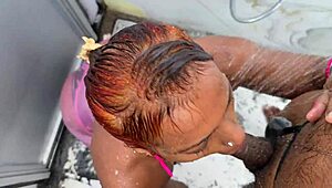 oh nilmini sheron bathroom blowjob leadin to wild pussy fuck n her big ass bouncin sexy