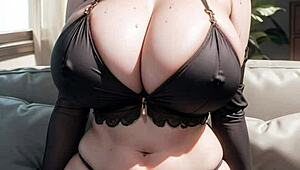 AI Generated Big-Tits Model Girl Art Series 118