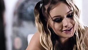 Stepdad's Taboo Thrill: Student Licks Stepdaughter Hungrily