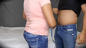 damn lady tailor grabs my cock then bends over for juicy creampie on her fat legs 😍💦