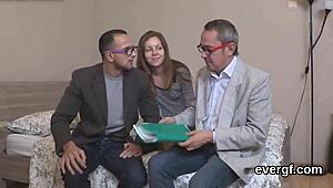 Dude, your nasty friend bangs ex-girlfriend hard for cash in wild threesome reality?