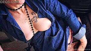 housewife sneaks fingers into her fuzzy warmth with quiet sighs