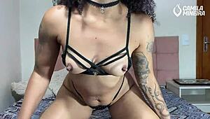 Cute student squirts wildly from ass fingering thrill