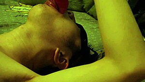 giant wolf's rough tongue invades college guy's deepthroat mouth hole hard