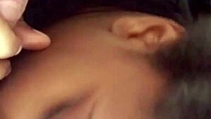 ebony milf sucks black cock with expert deepthroat skills