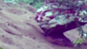 Desi lady releases emotional piss stream with relief