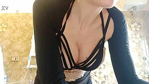 Worship Mistress's Cameltoe Through See-Through Panties Before She Demands Your Cash