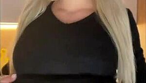 petite flexible college coed shows off big tits ass and tattoos solo pov