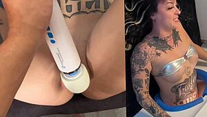 tatted college babe millie millz slurps teddy tarantino at glory hole