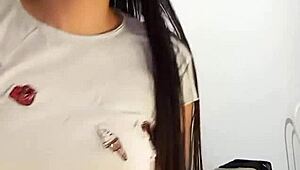 curious how this latina teases herself to wet peaks just for you?