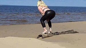 wanna see this big leather ass strut the beach?