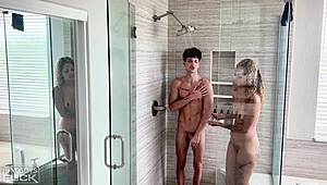 whoa this latina milf devours that young fit jock cock 🍆😍 deepthroating every inch