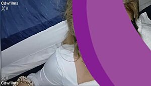 pretty petite tatted girl sucks me off quick then takes my cum on her face 😍💦