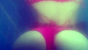 Underwater Pool Fuck with Cuckold Wife Bent Over Doggystyle Bareback