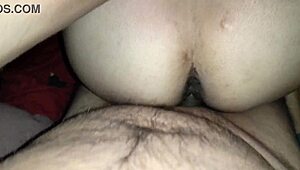 Wife's Tight Hairy Pussy Handjob to Hardcore Midnight Bedroom Sex
