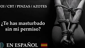 Extreme Femdom CBT with Whips Clamps and Brutal Jerk Off Instructions