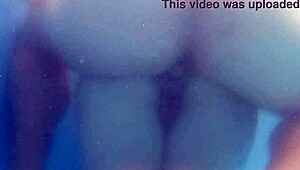Underwater Pool Fuck with Cuckold Wife Bent Over Doggystyle Bareback