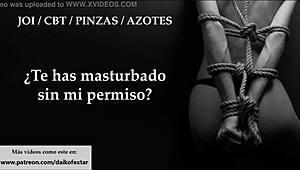 Extreme Femdom CBT with Whips Clamps and Brutal Jerk Off Instructions