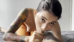 Coworker Blonde Swallows Huge Cum Load In Dorm Blowjob!